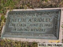 Hettie A. Ridley