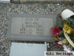 Infant Son Hanson