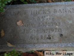 Ann Ruffin "annie" Hicks Banks Zang