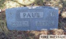 Harold M Paul