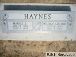 Marves G. Butler Haynes