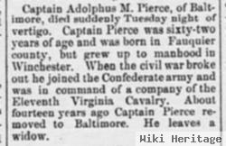 Capt Adolphus Manderville Pierce