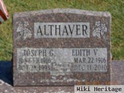 Edith V Althaver