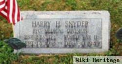 Harry H Snyder