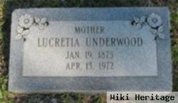 Lucretia Jane Lewis Underwood