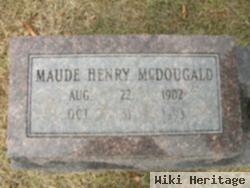 Maude Henry Mcdougald