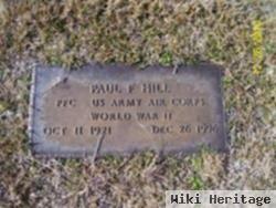 Pfc Paul F Hill