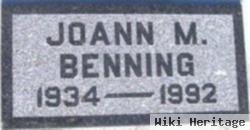 Joann M. Benning