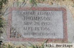 Carole Lehman Thompson