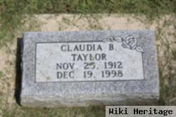 Claudia B Taylor