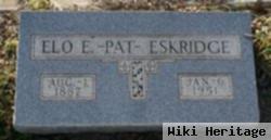 Elo E "pat" Eskridge