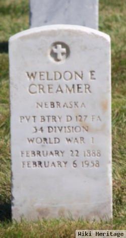 Weldon E Creamer