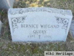 Bernice Wiegand Query