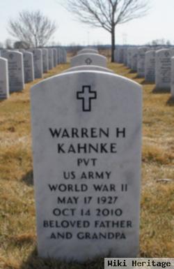 Pvt Warren H. Kahnke