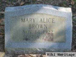 Mary Alice Brown