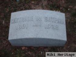 Gertrude W Sutphin