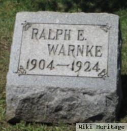 Ralph E Warnke