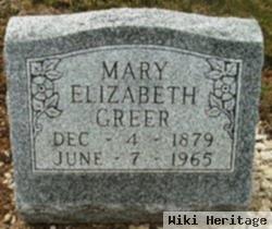 Mary Elizabeth Greer