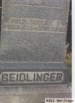 Frederick M Geidlinger