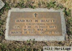 Cpl Harold N Beatty