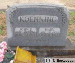 John F Koenning