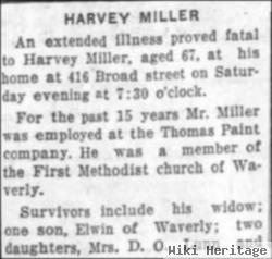 Harvey L Miller