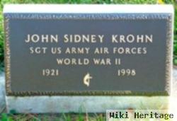 Sgt John Sidney Krohn