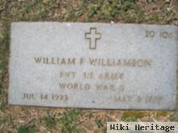 Pvt William Fred Williamson