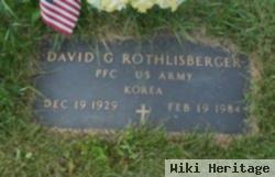 Pfc David G. Rothlisberger