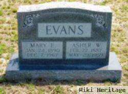 Asher W Evans