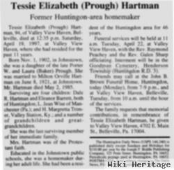 Tessie Elizabeyh Prough Hartman