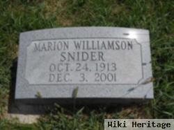 Marion Williamson Snider