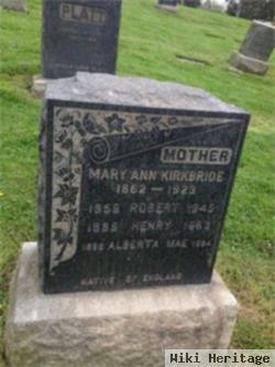 Mary Ann Hodgson Kirkbride