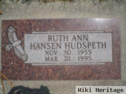 Ruth Ann Hansen Hudspeth