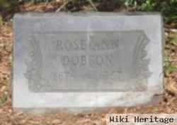 Rose Ann "rosy" Beech Dobson