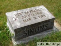 Bertha Francis Simons