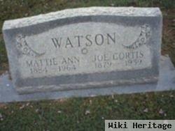 Martha Ann "mattie" Martin Watson