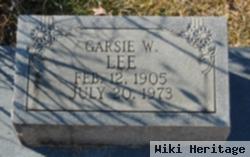 Garson W. "garsie" Lee