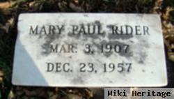 Mary Evelyn Paul Rider