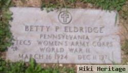 Betty P Eldridge