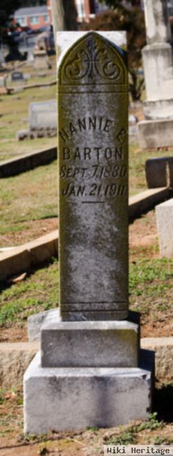 Nancy E. "nannie" Mcateer Barton