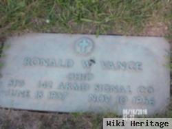 Ronald W Vance