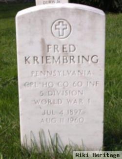 Cpl Fred Kriembring