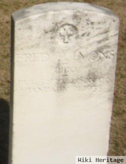 Pvt Fred Perry Lyons