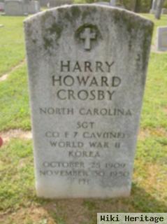 Sgt Harry Howard Crosby