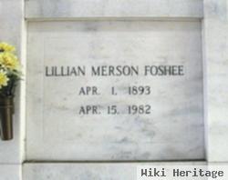 Lillian Merson Foshee