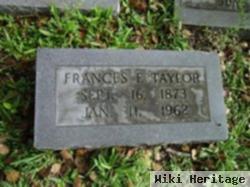 Frances F Taylor