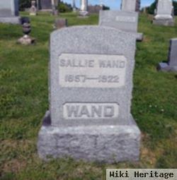 Sarah "sallie" Waddle Wand