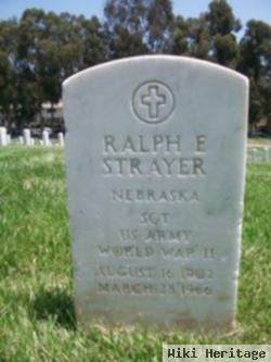 Sgt Ralph E Strayer