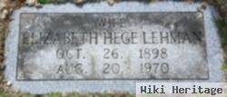 Elizabeth Hege Lehman